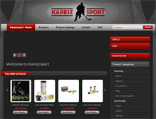 Tablet Screenshot of kareszsport.com